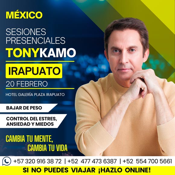 Tony Kamo en Irapuato (México) el 20 febrero 2024 Web Oficial de Tony