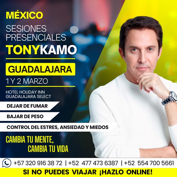 Tony Kamo en Guadalajara (México) el 1 y 2 marzo 2024 Web Oficial de